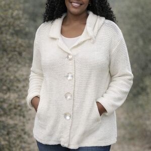 Cozy Women's White Cardigan